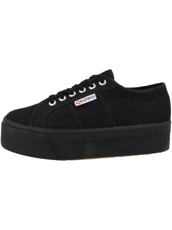 

Кроссовки на шнуровке Superga, черный