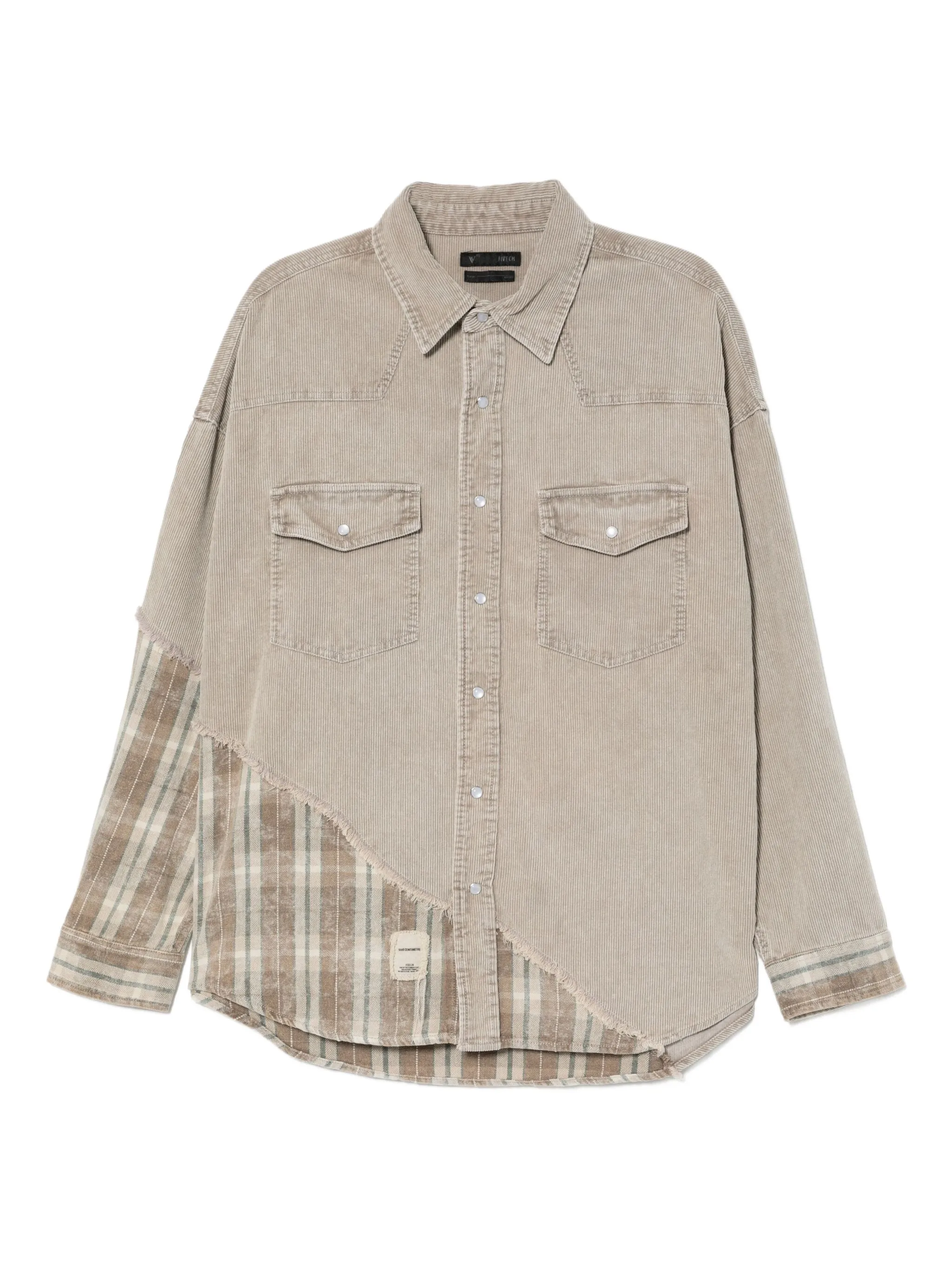 

Рубашка с нашивкой-логотипом Five Cm, серый