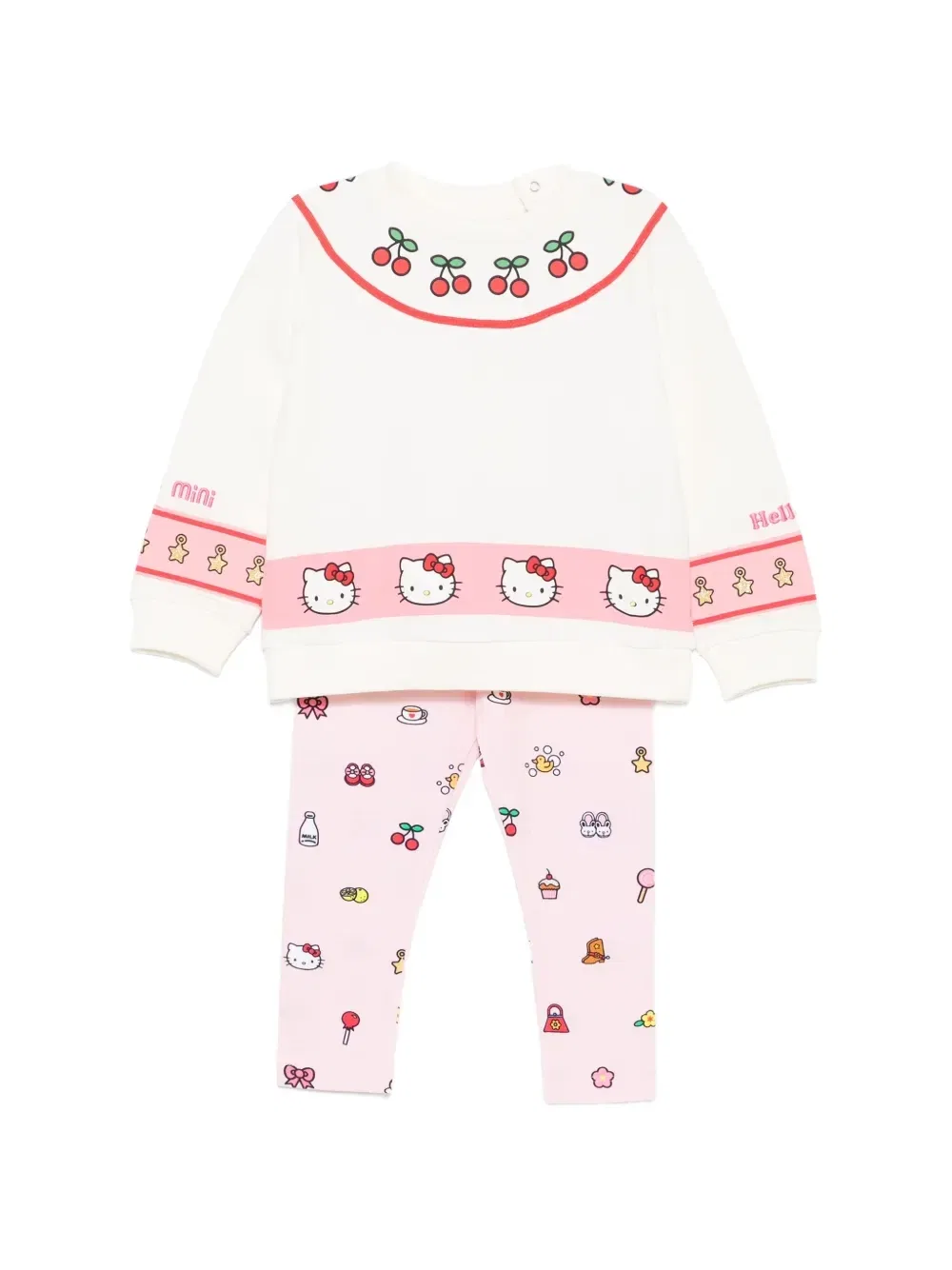 Комплект брюк с графическим принтом X Hello Kitty Gcds Kids, розовый