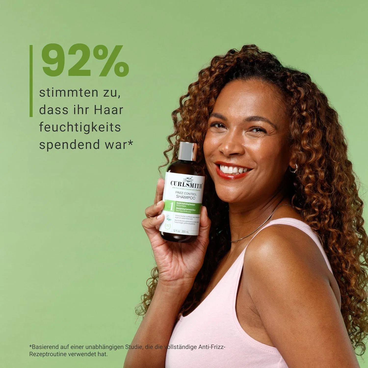 Увлажняющий шампунь против пушистости «Frizz Control Cleanser» от Curlsmith, 355 мл Curlsmith — фото 4