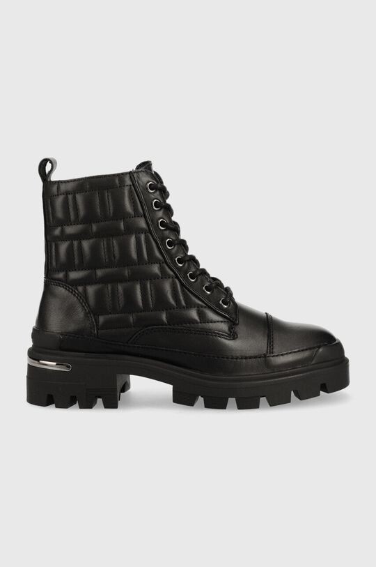 

Стеганые кожаные ботильоны Aldo, черный