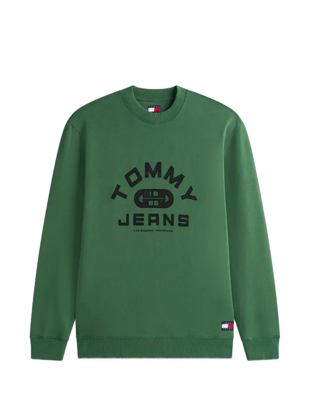 Джемпер с графическим принтом и круглым вырезом Tommy Hilfiger, зеленый