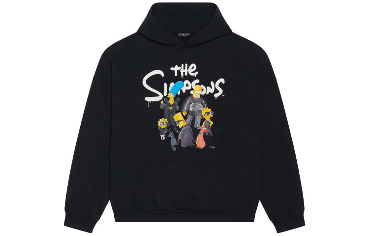 

Толстовка Balenciaga x The Simpsons, черный