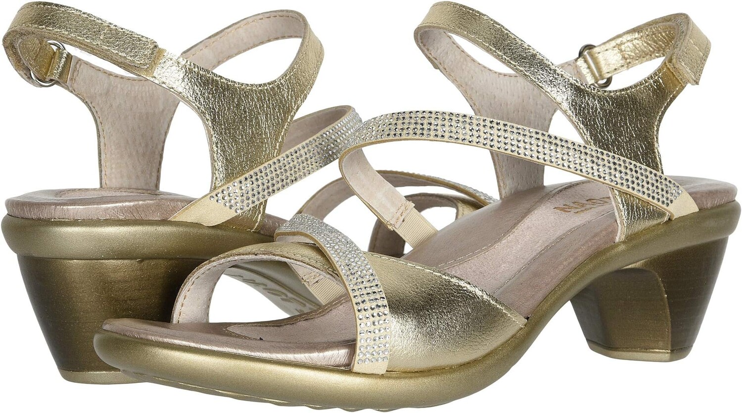

Босоножки Innovate Naot, цвет Radiant Gold Leather/Gold/Silver Stones