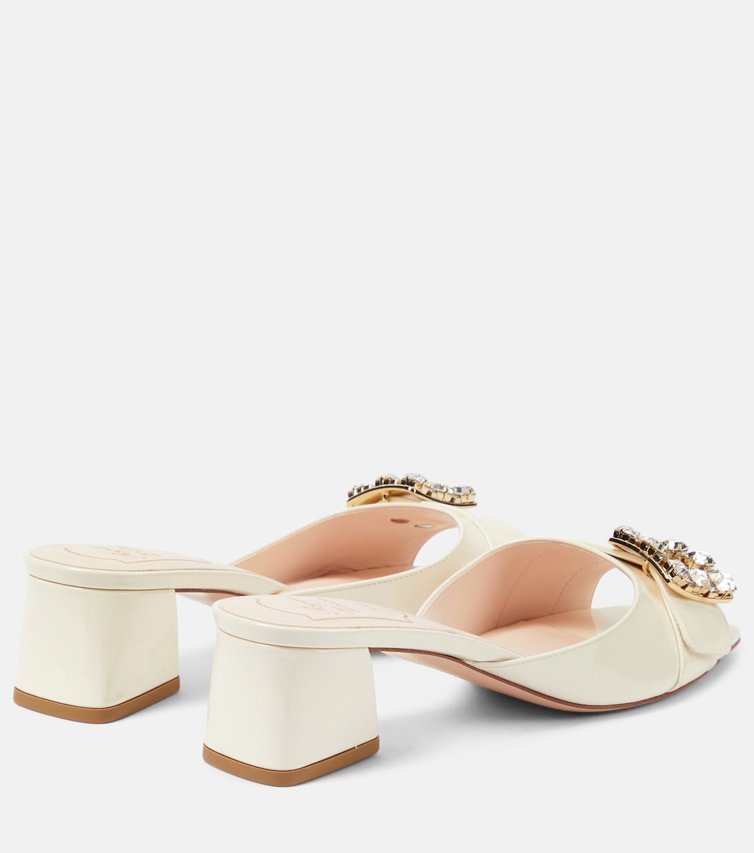 Мюли BikiViv из лакированной кожи с декором Roger Vivier, Cire' — фото 3