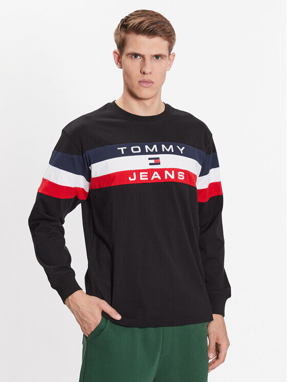 

Свободный крой с длинными рукавами Tommy Jeans, черный