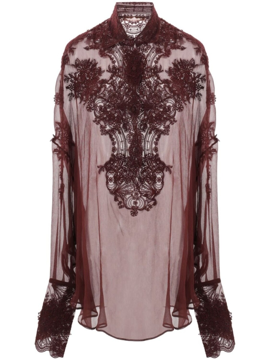 

Ermanno Scervino блузка с цветочной аппликацией