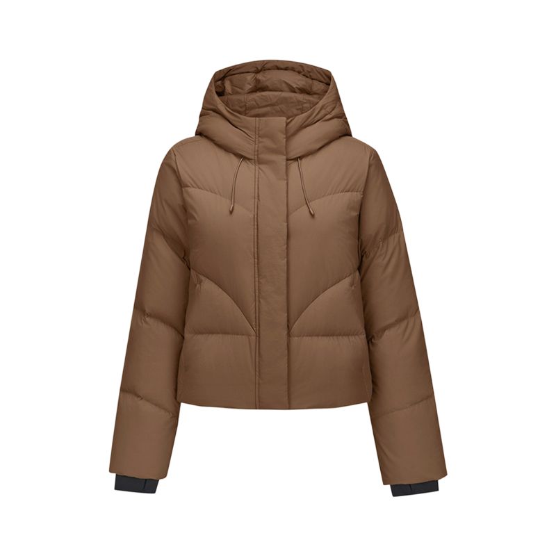 

Skechers Спортивная пуховая куртка женская коричневая, Brown/01J0