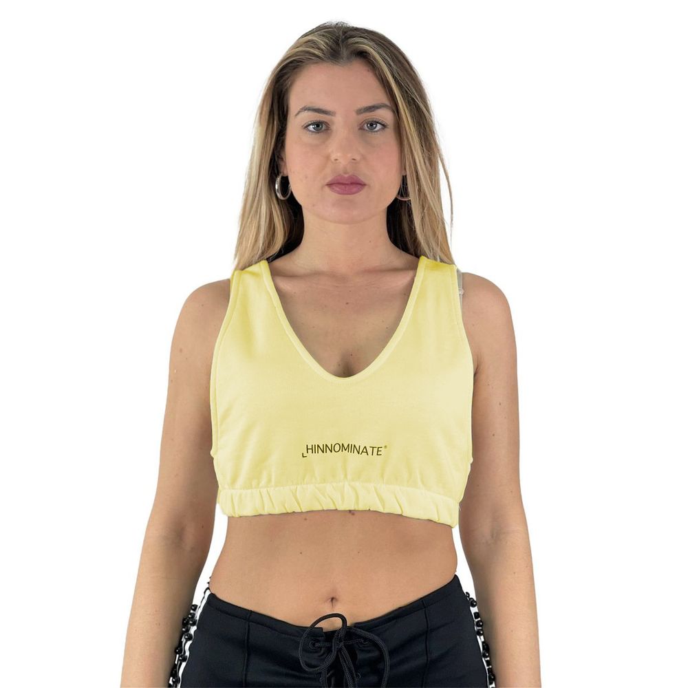 

Топ свободного покроя из хлопка Sunny Yellow HINNOMINATE, желтый