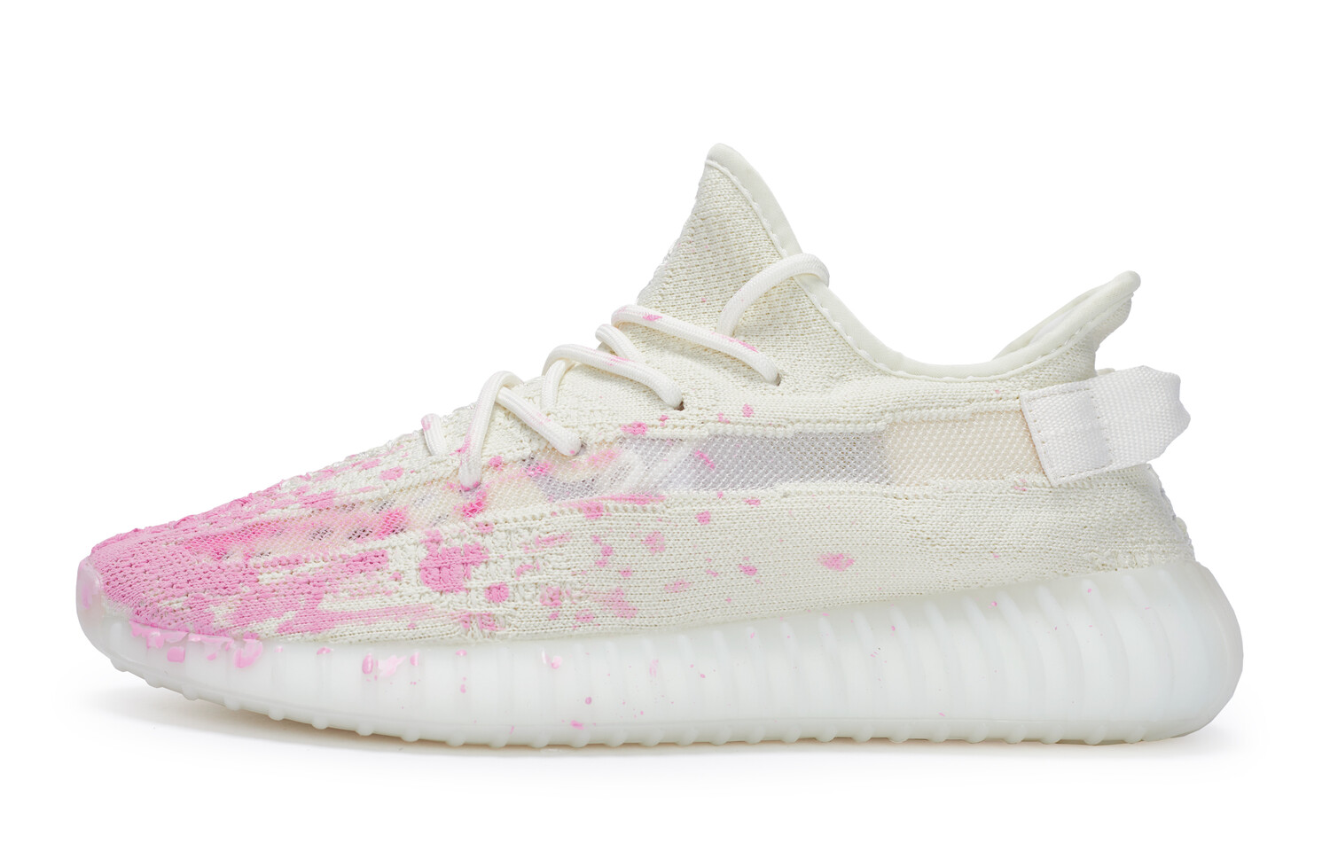 Кроссовки adidas originals Yeezy Boost 350 V2 Lifestyle Shoes Unisex Low-top Pink/white, розовый — фото 2