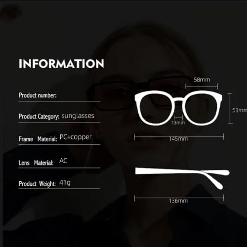 

Классические квадратные солнцезащитные очки 2026 года для женщин, мужские солнцезащитные очки, женские очки с защитой от УФ-излучения UV400 MTZJH, Gradient Grey