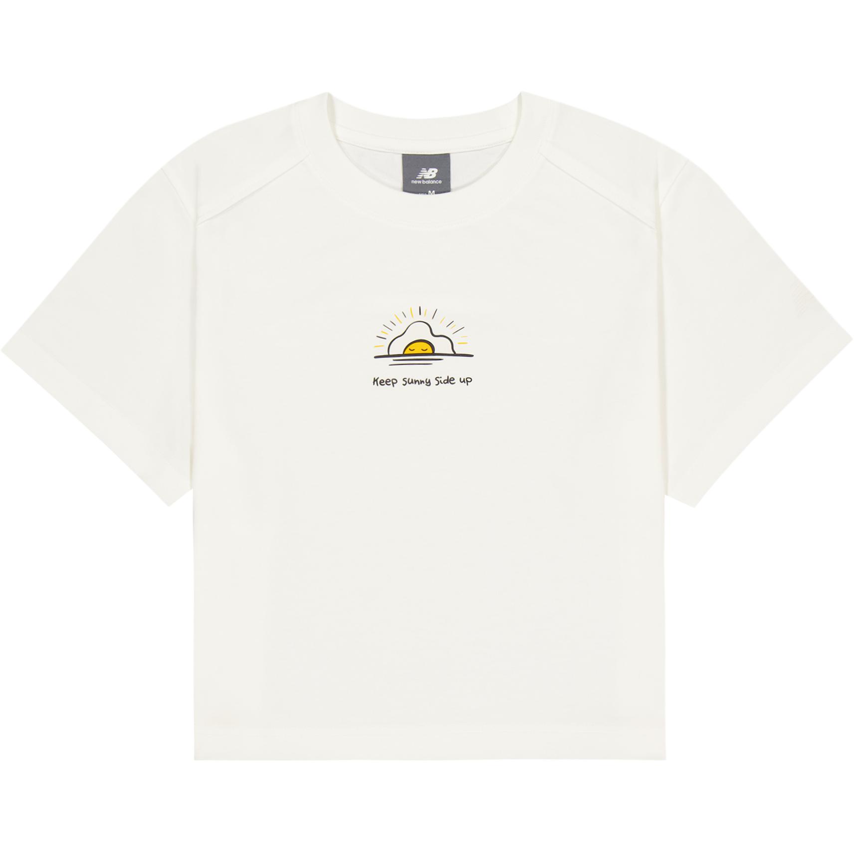 

New Balance Футболка Women's Sea Salt White, Белый, New Balance Футболка Women's Sea Salt White