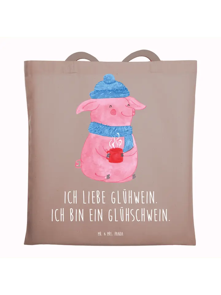 

Сумка для переноски Mr & Mrs Panda Schwein Glühwein, пастельно-коричневый