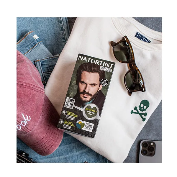 Краситель без аммиака Naturtint Men Tinte Coloración Permanente Naturtint, цвет castaño oscuro — фото 2