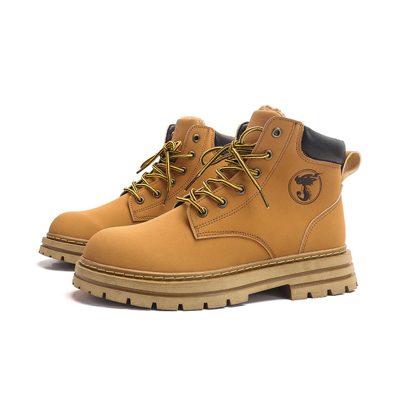 Ботинки Martin Crew Unisex Camel Jifffly на флисовой подкладке — фото 4