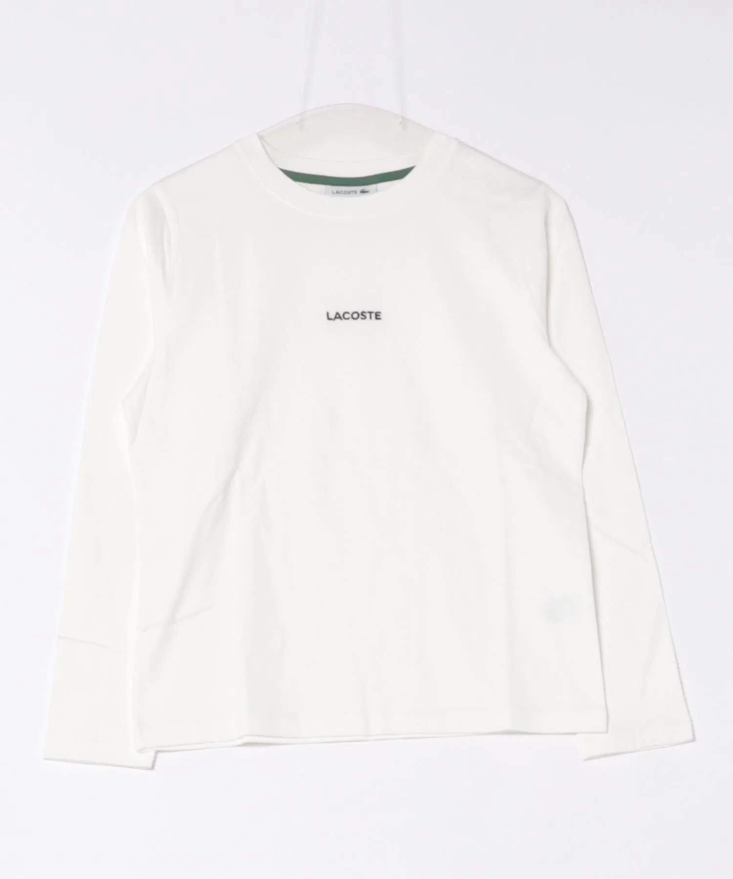 Футболка LACOSTE с вышивкой, белая