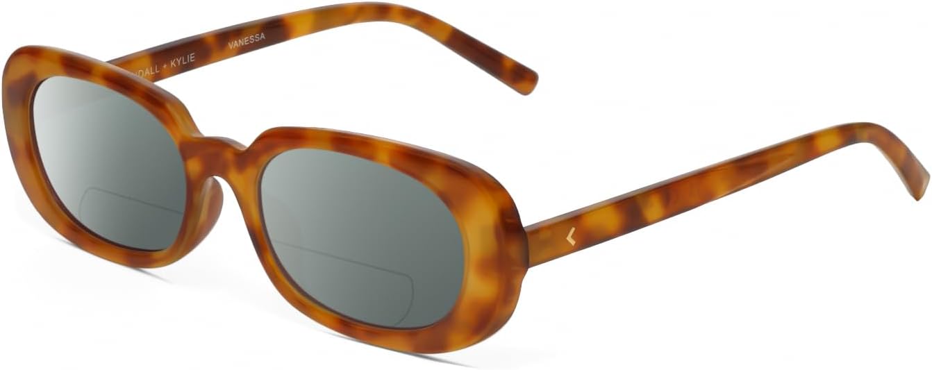 

Солнцезащитные очки для чтения Calabria K+K VANESSA овальной формы с поляризованными линзами и бифокальной оправой, модные дизайнерские очки для чтения с бифокальными линзами, Milky Tortoise Havana Crystal/Smoke Grey Lens