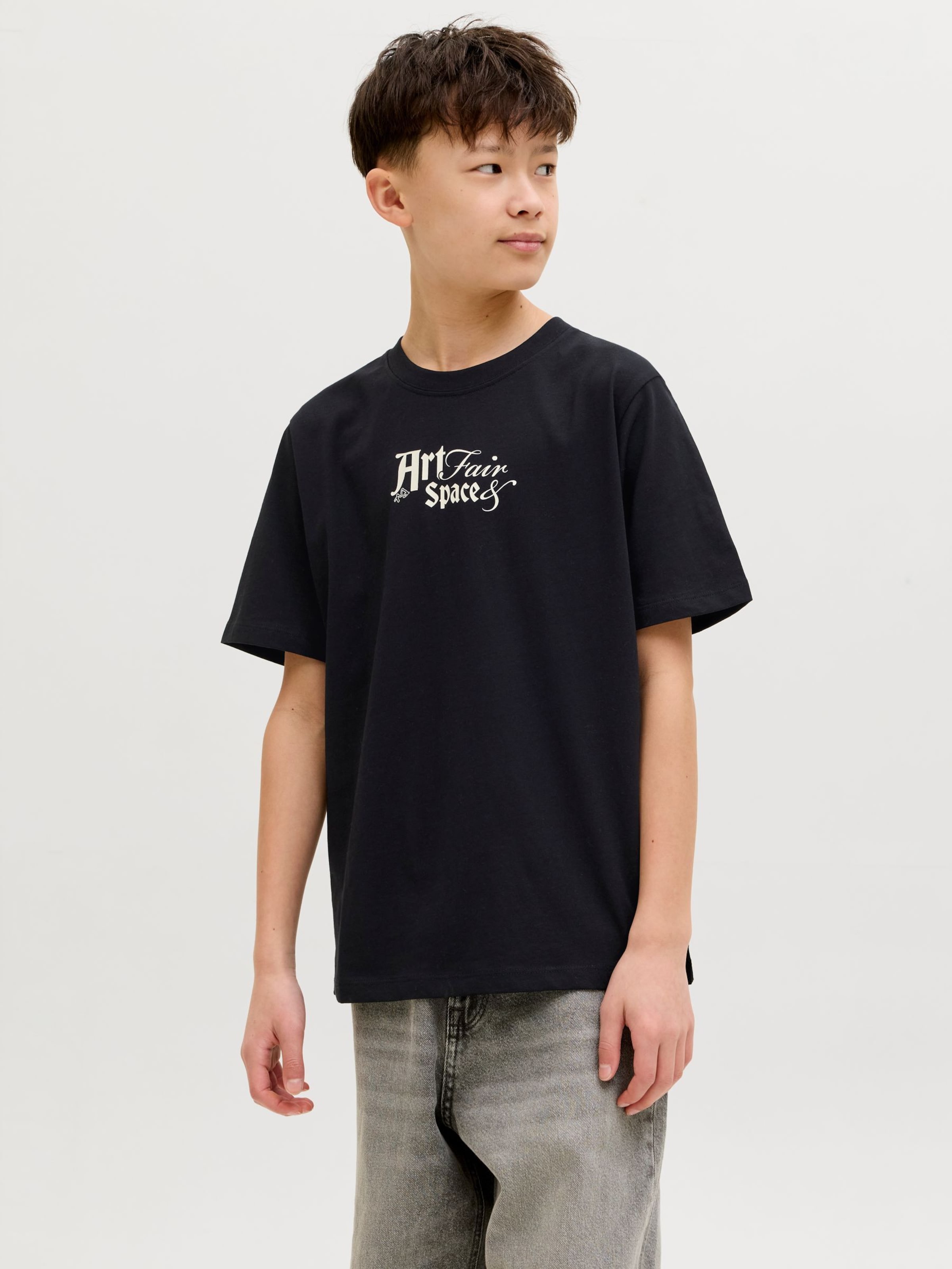 Jack & Jones Junior Футболка в черном цвете — фото 4