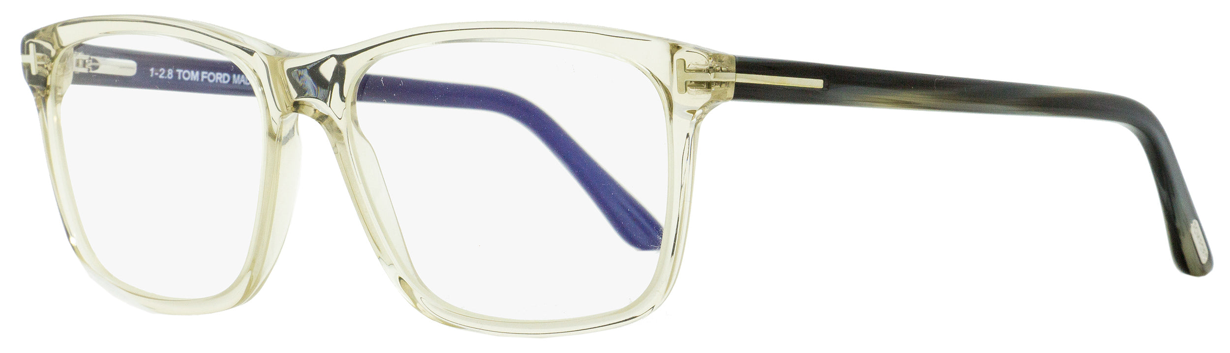 

Мужские прямоугольные очки Tom Ford TF5479B 020 прозрачные серые/серые роговые 56 мм