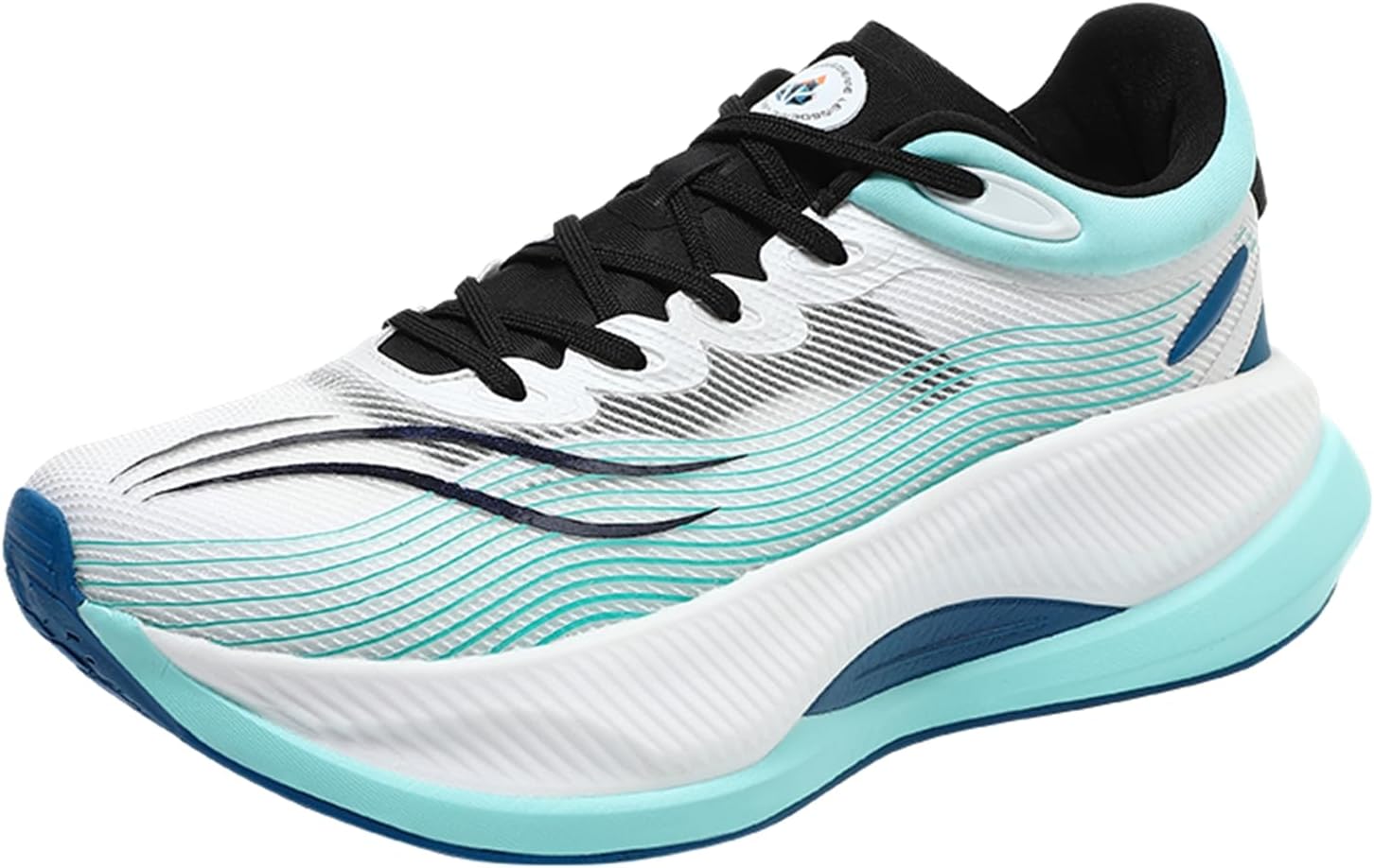 

Мужские спортивные кроссовки с толстой подошвой, дышащей сеткой и шнуровкой, модные, с противоскользящей и удобной амортизацией, подходят для ходьбы, занятий в спортзале и фитнеса Qaoterod, зеленый