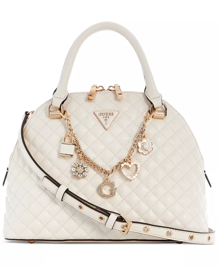 

Сумка-сатчел Everlee с стеганым куполообразным дизайном GUESS, коричневый/бежевый