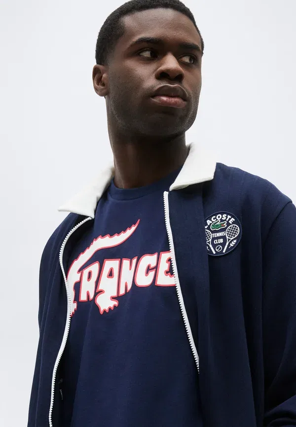 Футболка National team wear Lacoste Sport, темно-синий — фото 4