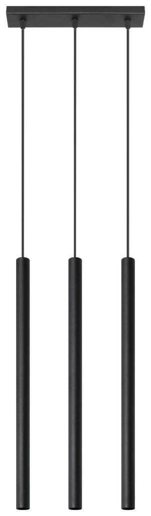 

Подвесной светильник черный, 3 лампы G9, металлический современный подвесной светильник для обеденного стола, кухонного острова Licht-Erlebnisse