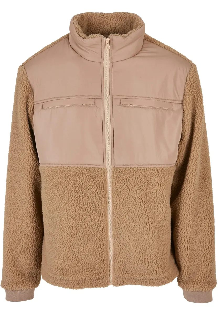 

Куртка зимняя URBAN CLASSICS " Urban Classics Men's Patched Sherpa Jacket" (1 шт.), без капюшона, бежевый