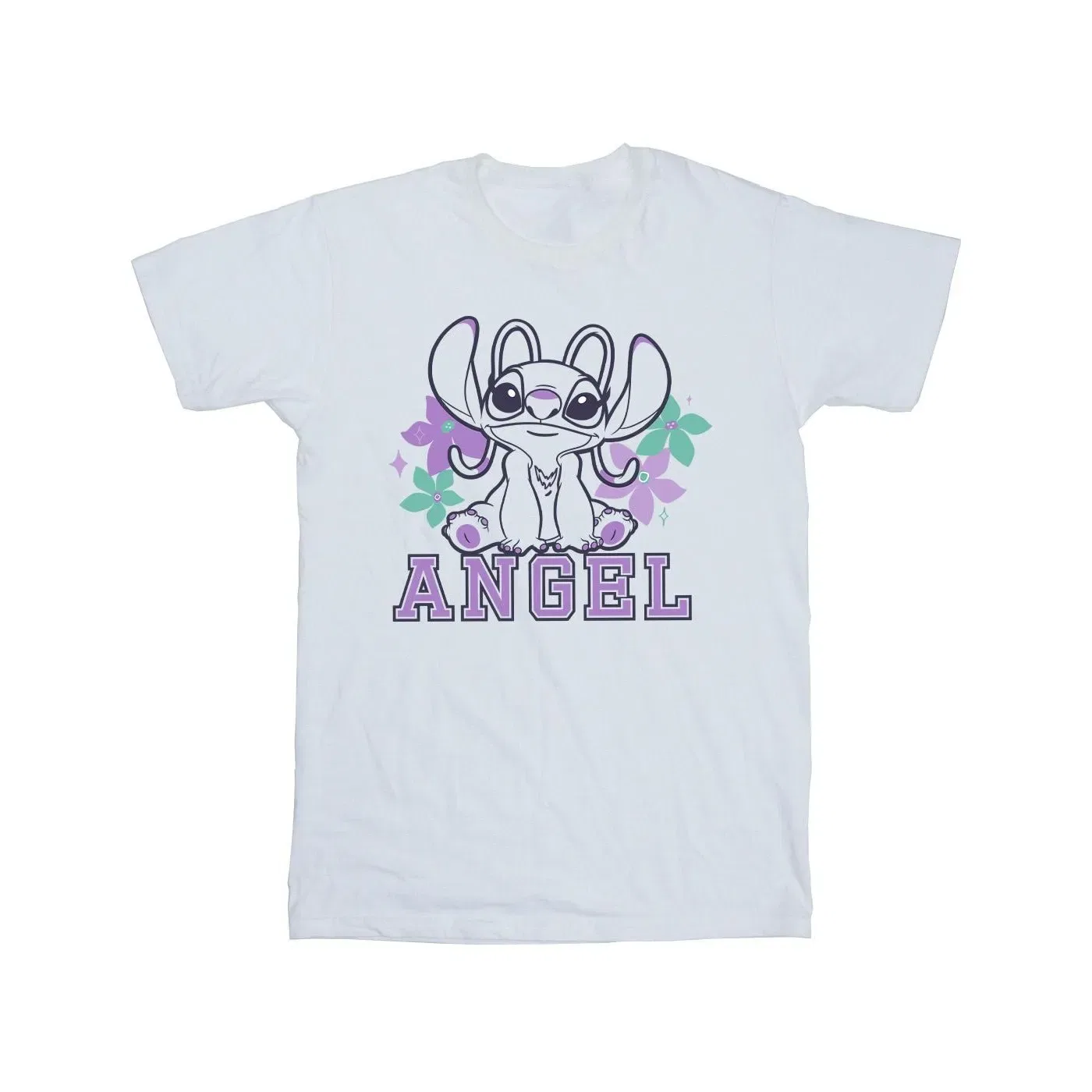 Футболка с принтом Lilo & Stitch Angel Disney, белый — фото 2