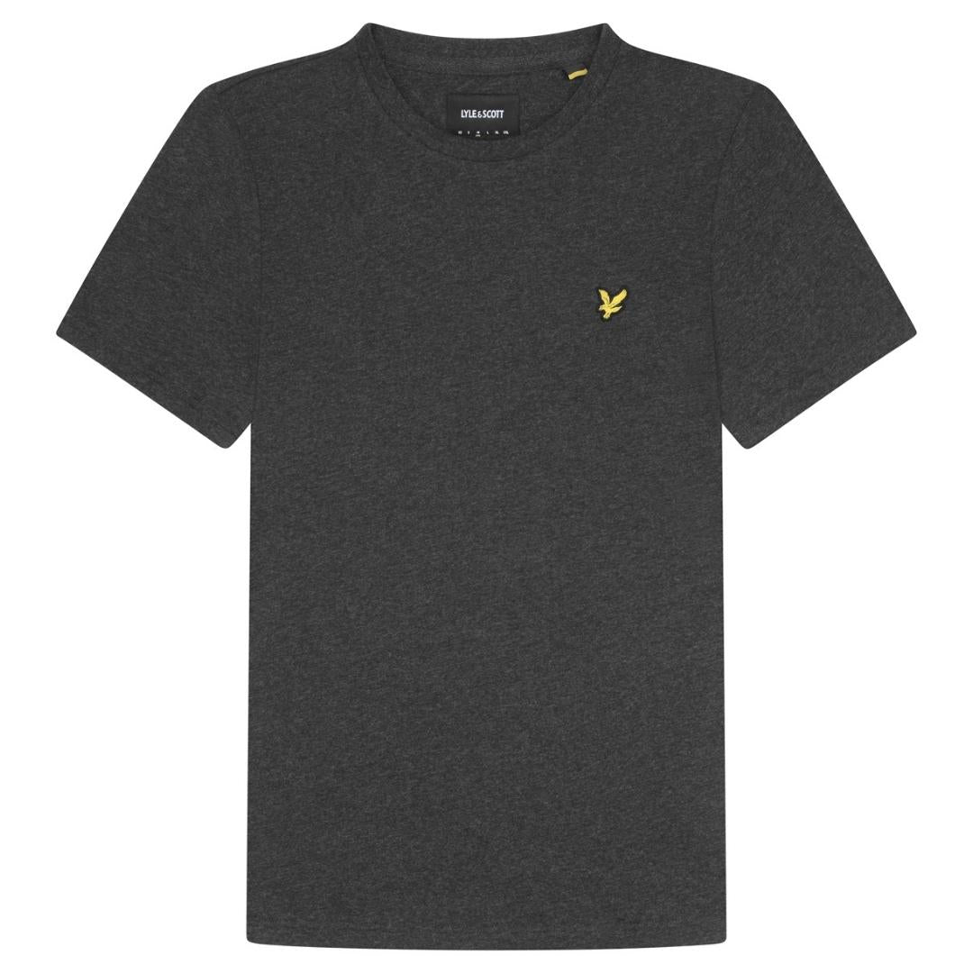 

Футболка с логотипом на груди антрацитовый в крапинку Lyle & Scott, серый