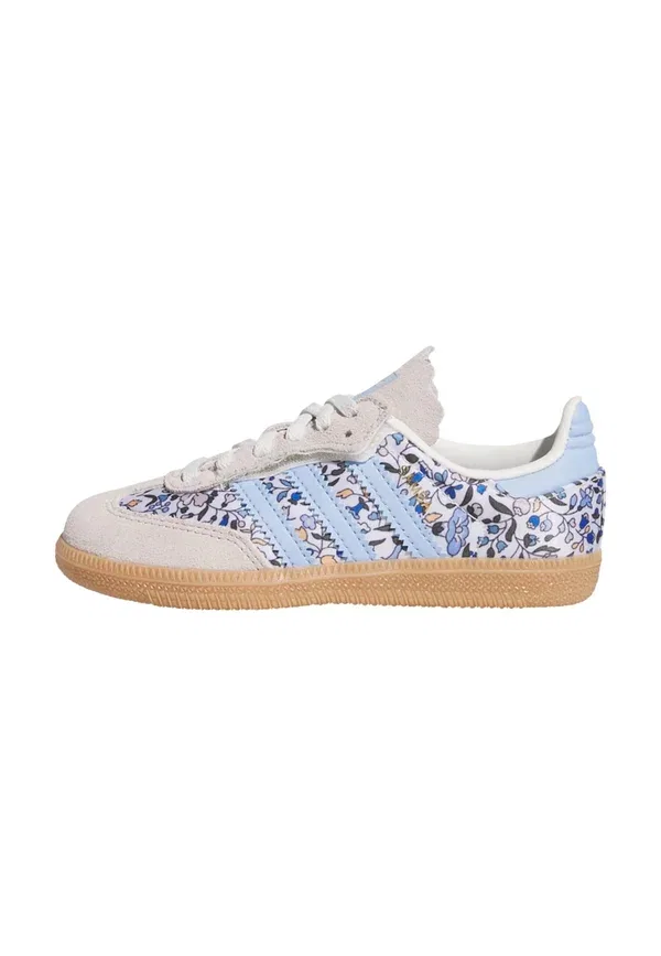 Кроссовки Adidas Originals Samba OG Liberty London Comfort Closure Elastic, сине-бежево-желтый