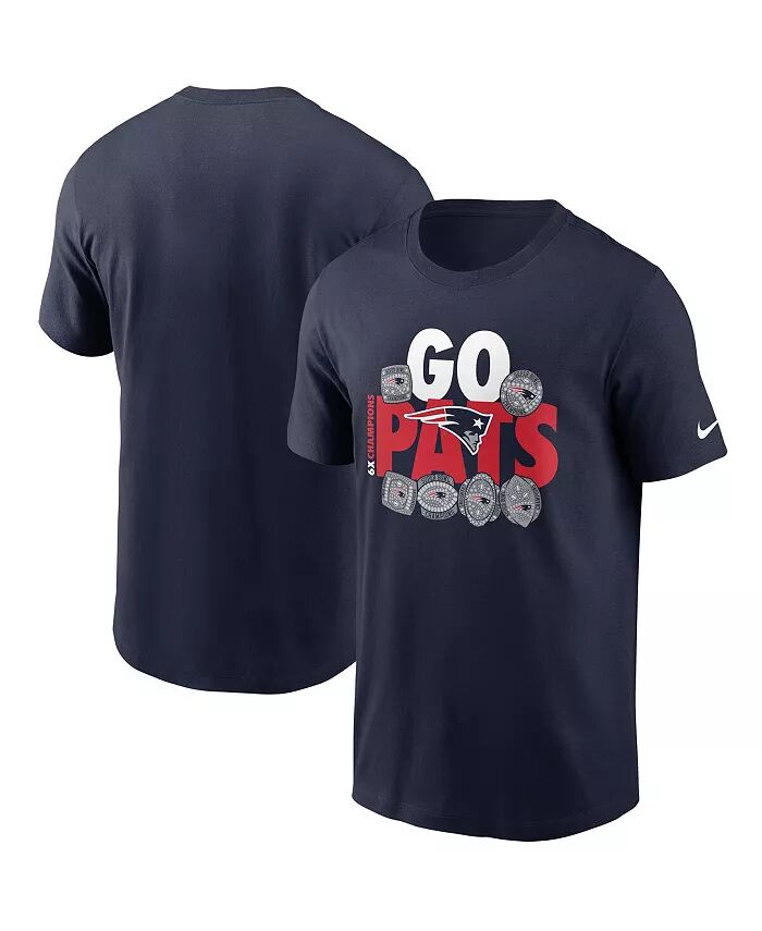 

Мужская футболка New England Patriots Hometown Collection 6x Nike, синий