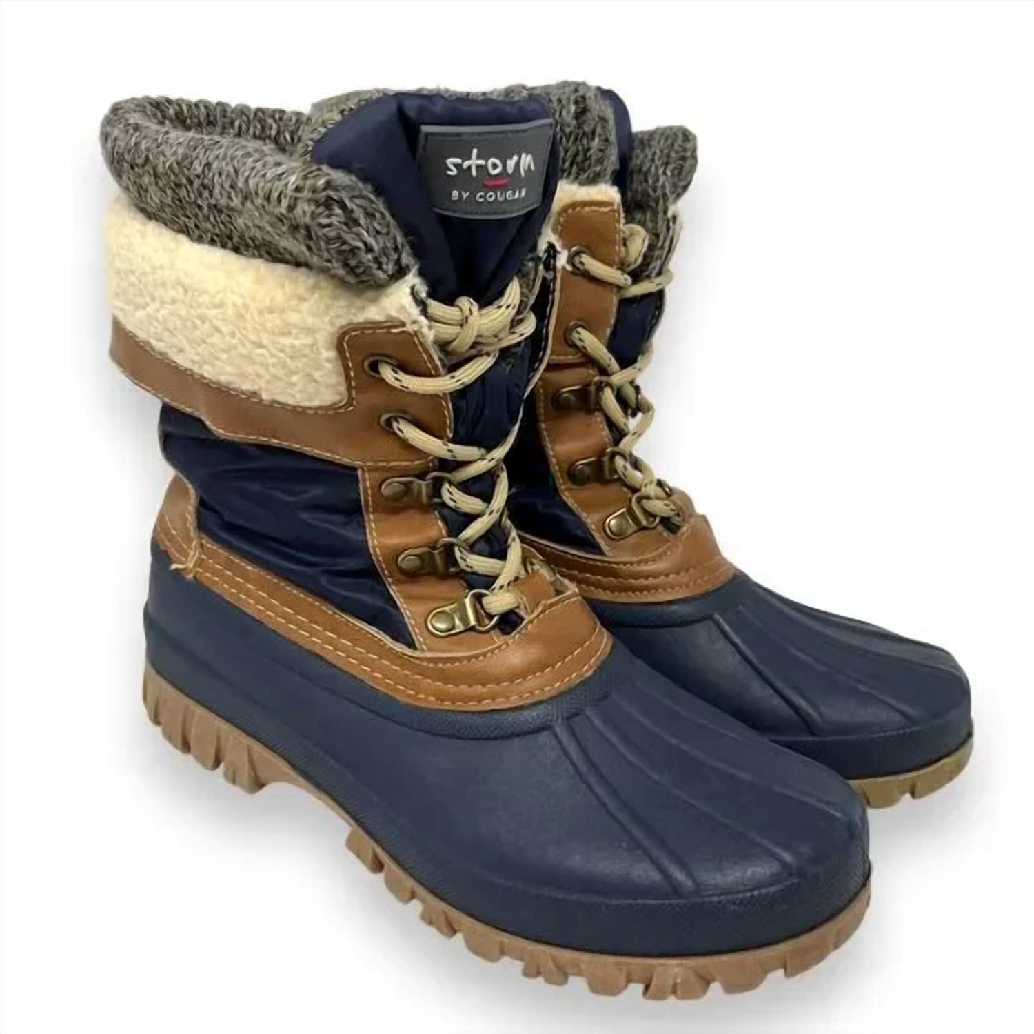 Женские ботинки Creek в цвете Navy/ Tan Storm by Cougar