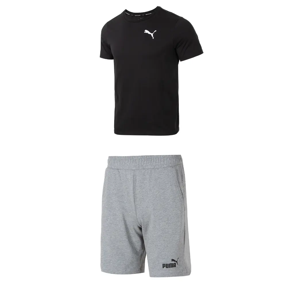 

Повседневная спортивная одежда для мужчин, черный+серый Puma, черный