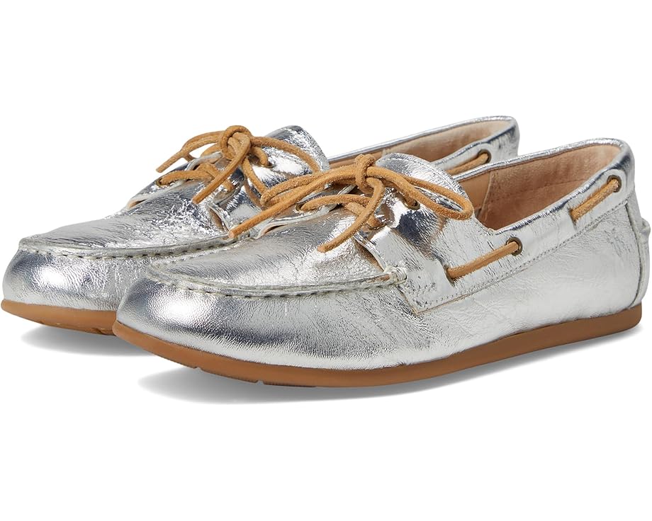 Лоферы Frye Naya Boat Shoes, серебряный