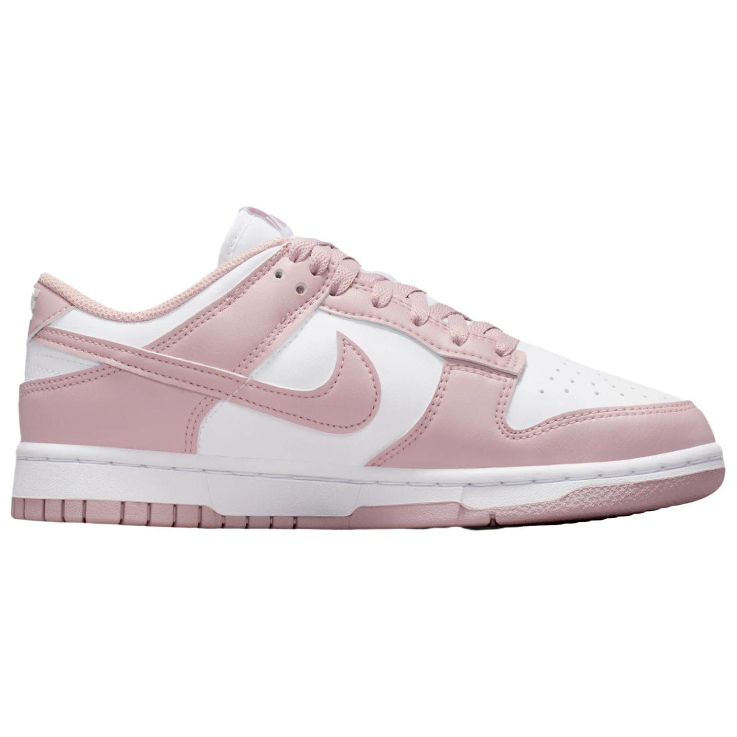Nike Износостойкие, дышащие низкие скейтбордные кроссовки Dunk, унисекс, розовые и белый — фото 3