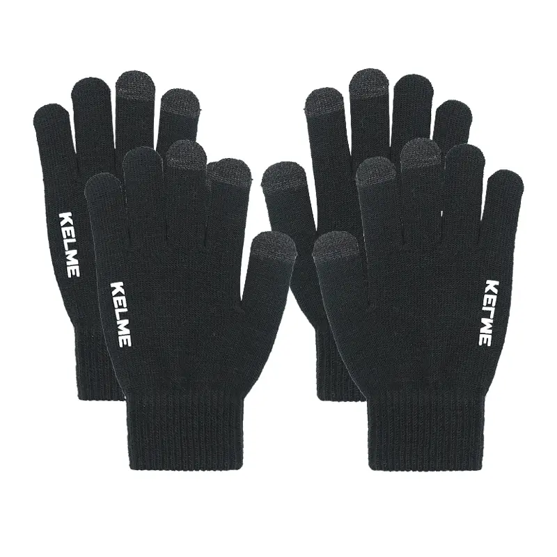 

Перчатки из полиэстера и эластана унисекс черные серые KELME