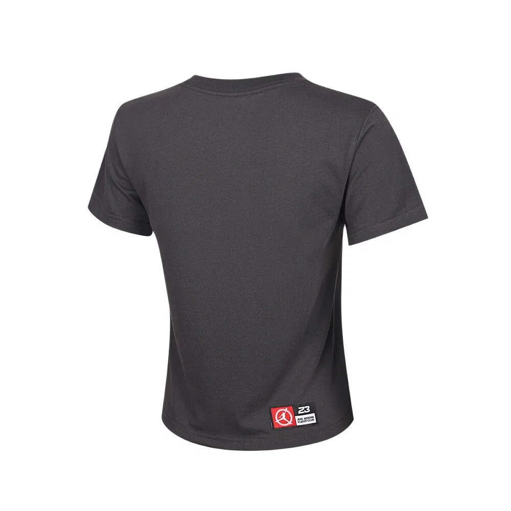 Футболка Air T Shirts женская черная с круглым вырезом Jordan, Black — фото 3