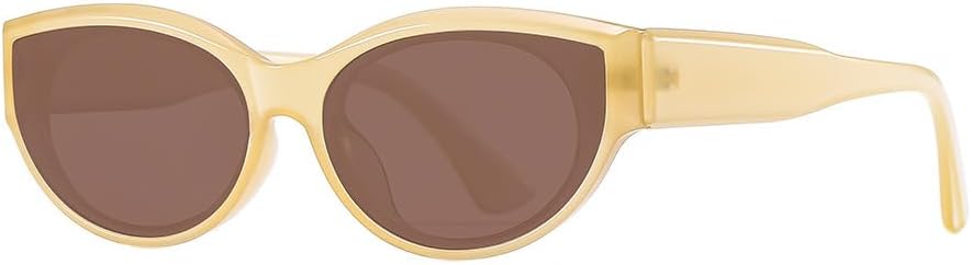 

Солнцезащитные очки «кошачий глаз» для женщин, солнцезащитные очки с небольшой защитой от УФ-излучения для чувствительной кожи лица, мужские поляризованные солнцезащитные очки Generic, Tea Frame Tea Pieces