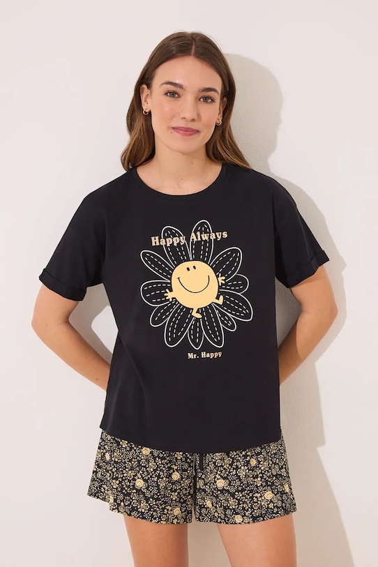 

Хлопковая пижама Women'Secret, черный