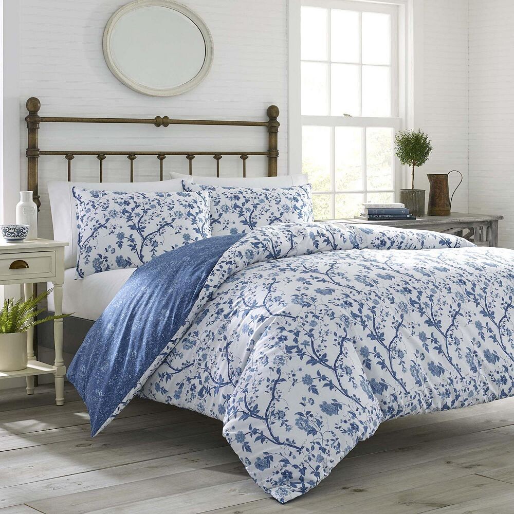 

Комплект из 5 пододеяльников и накидок Laura Ashley Elise из 5 предметов, синий