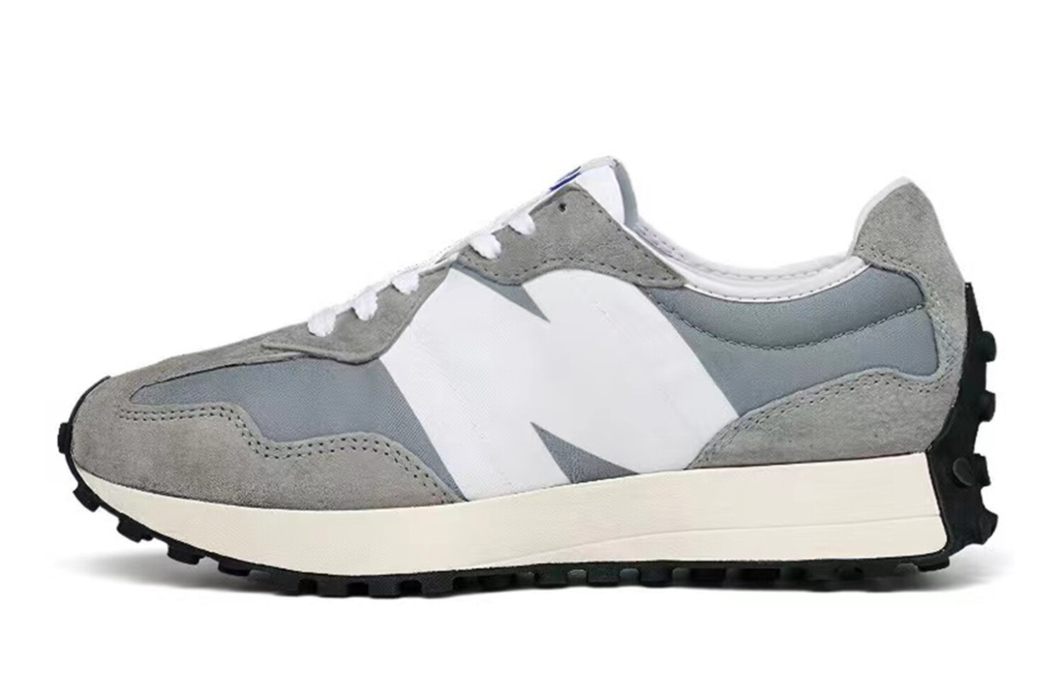 Кроссовки NB 327 унисекс с низким верхом белые/бежевые New Balance — фото 2