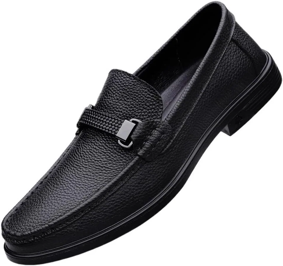 Лоферы мужские классические кожаные, Black DHFIRUFSHLO