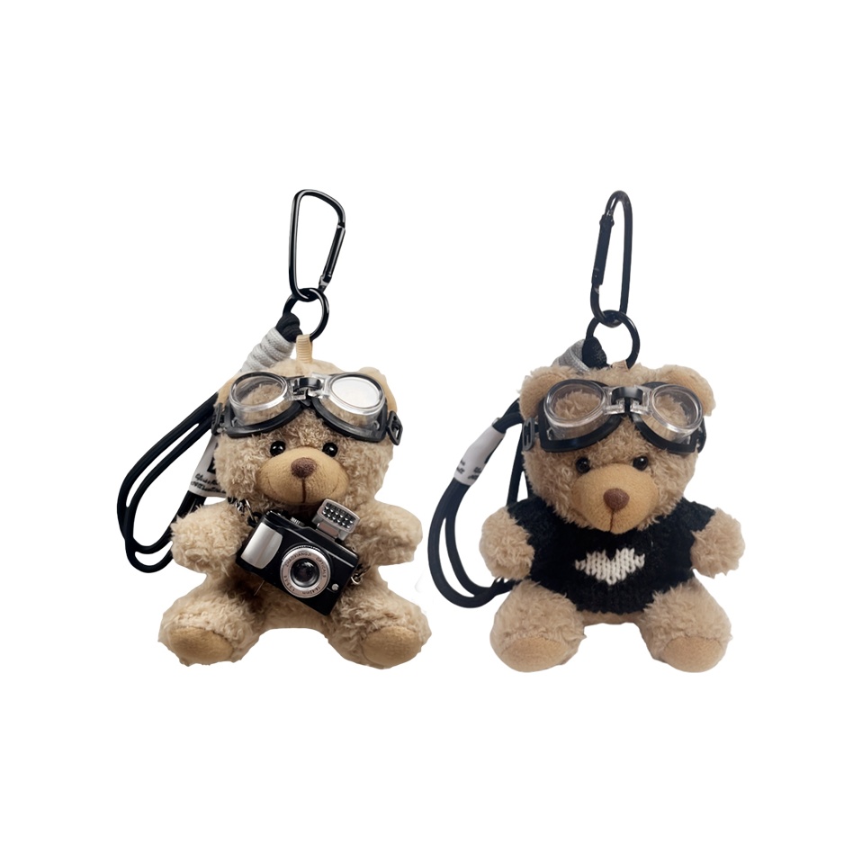 

TBoML Плюшевый кулон, Shimmery Cameras Bear+Black Sweater Brown Bear