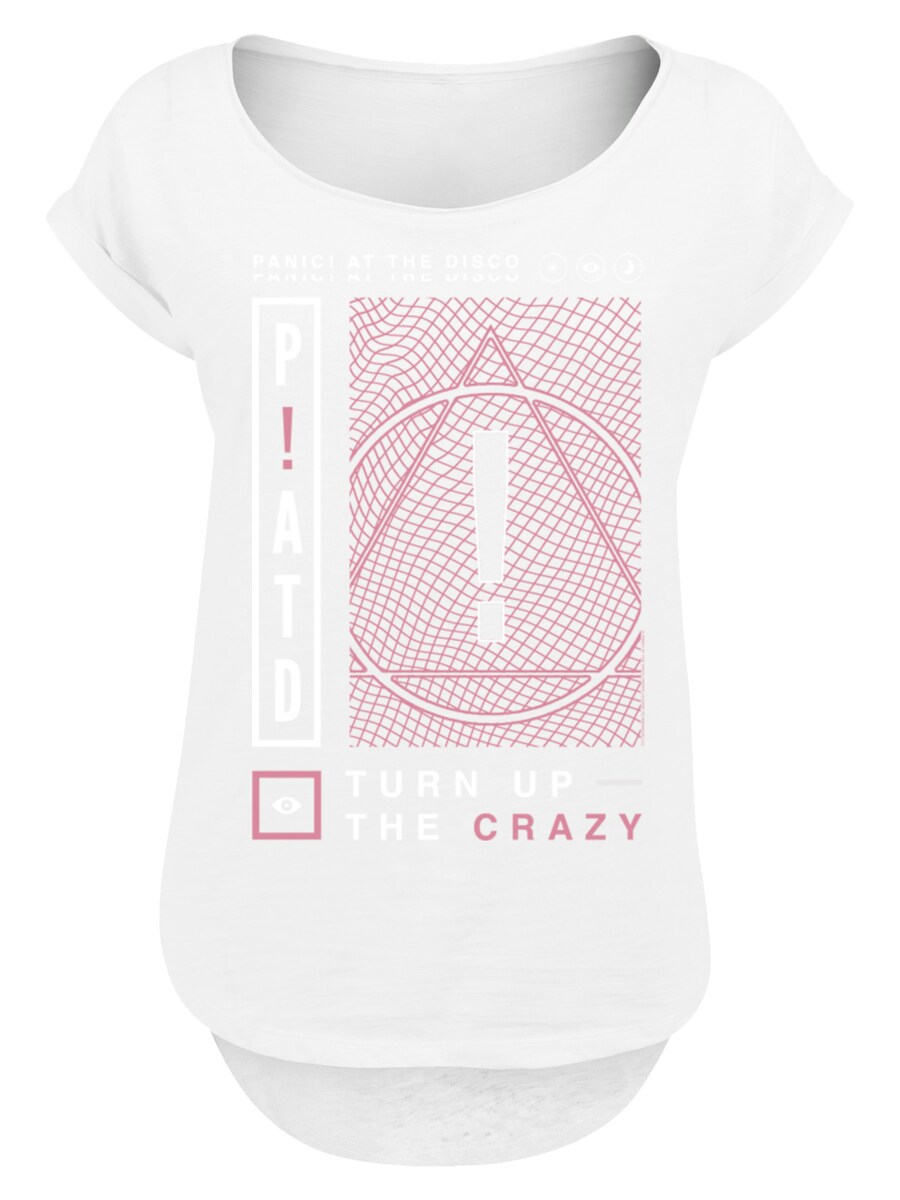 

Рубашка F4NT4STIC Panic At The Disco Turn Up The Crazy, цвет White/Off white