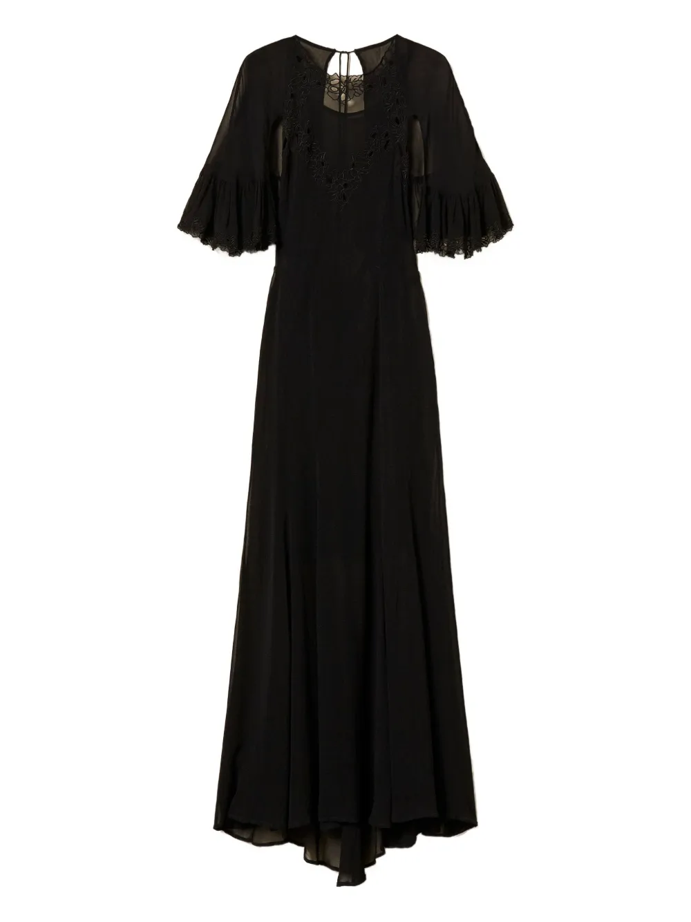 

Платье с вышивкой Twinset, черный