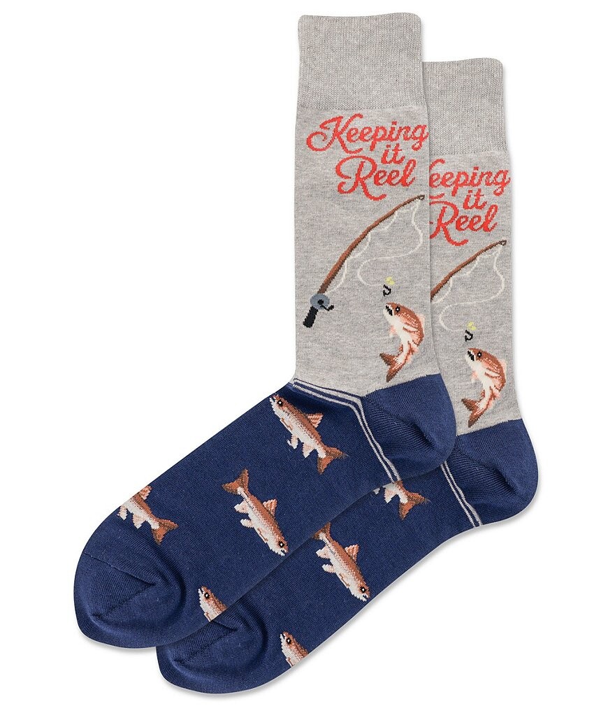 

Новинка Hot Sox — носки Keeping It Reel Crew, серый