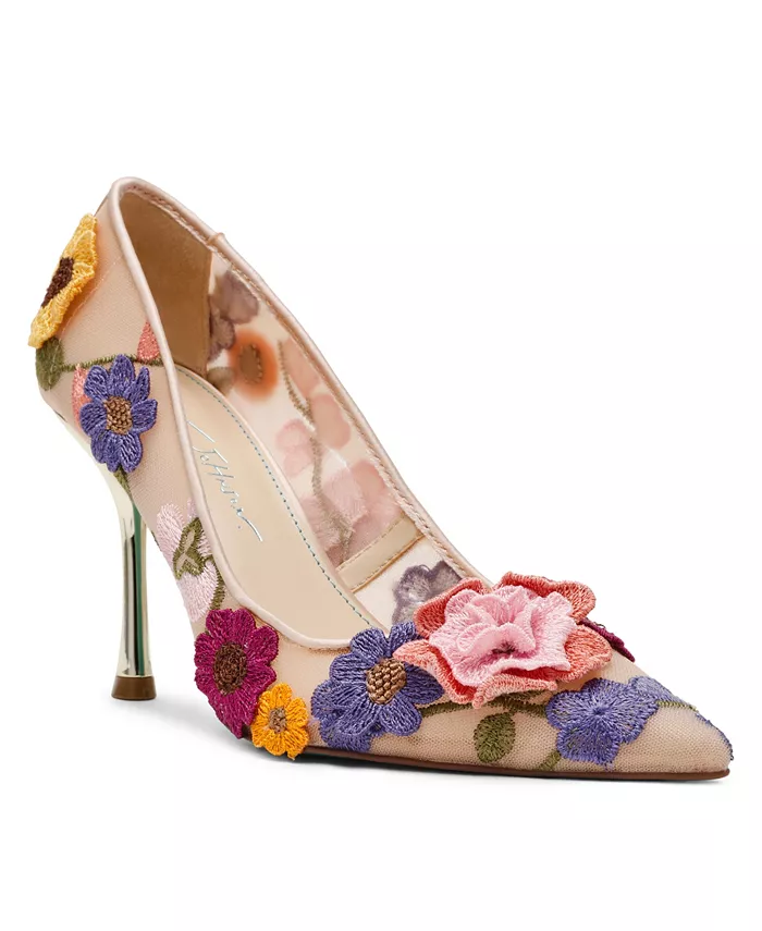 Женские туфли-лодочки Aimey с цветочными аппликациями из сетки Betsey Johnson, мультиколор