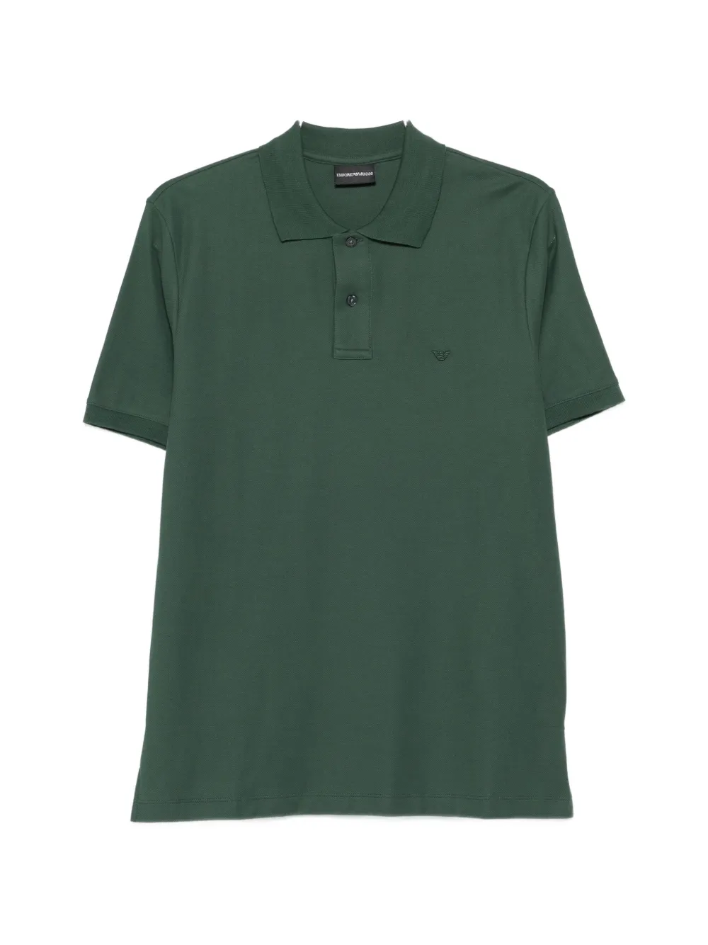 

Поло с вышитым логотипом Emporio Armani, зеленый