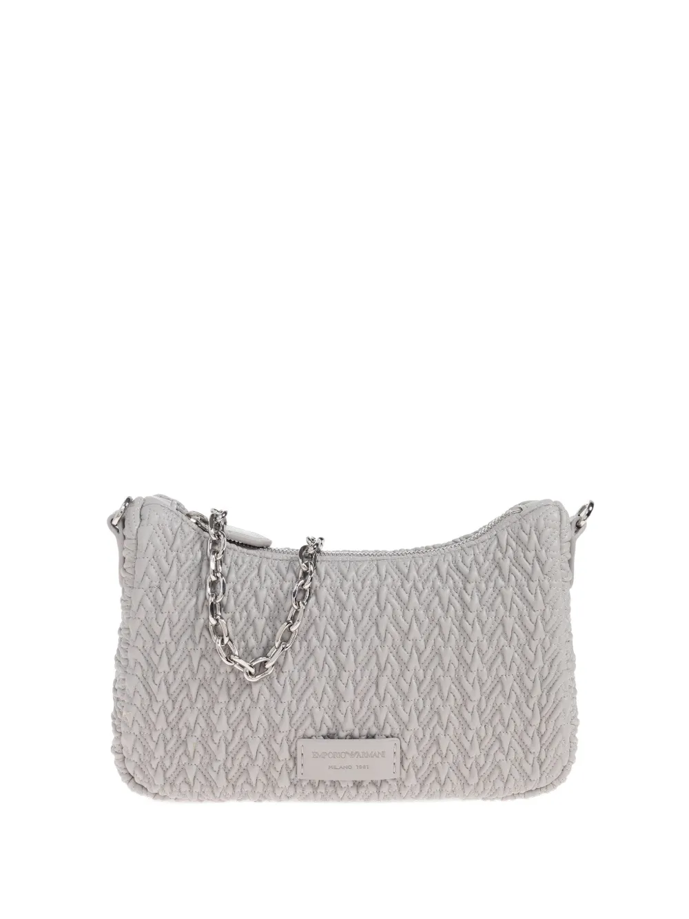 

Стеганая сумка на плечо EMPORIO ARMANI, серый